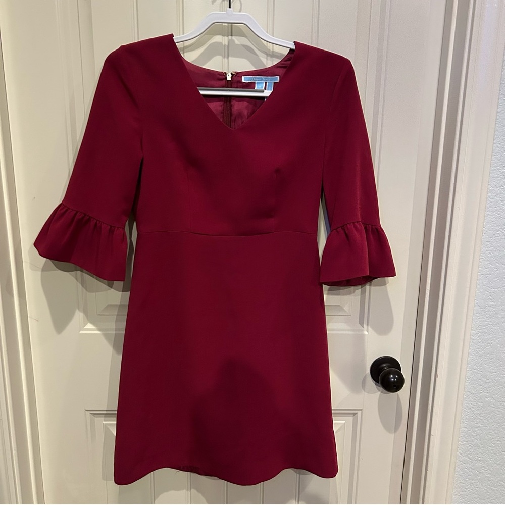 Draper James berry bell-sleeve dress